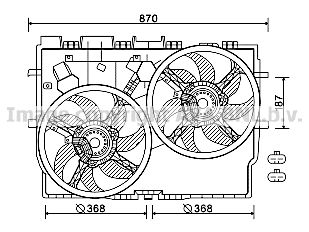 AVA QUALITY COOLING Ventilators, Motora dzesēšanas sistēma FT7583